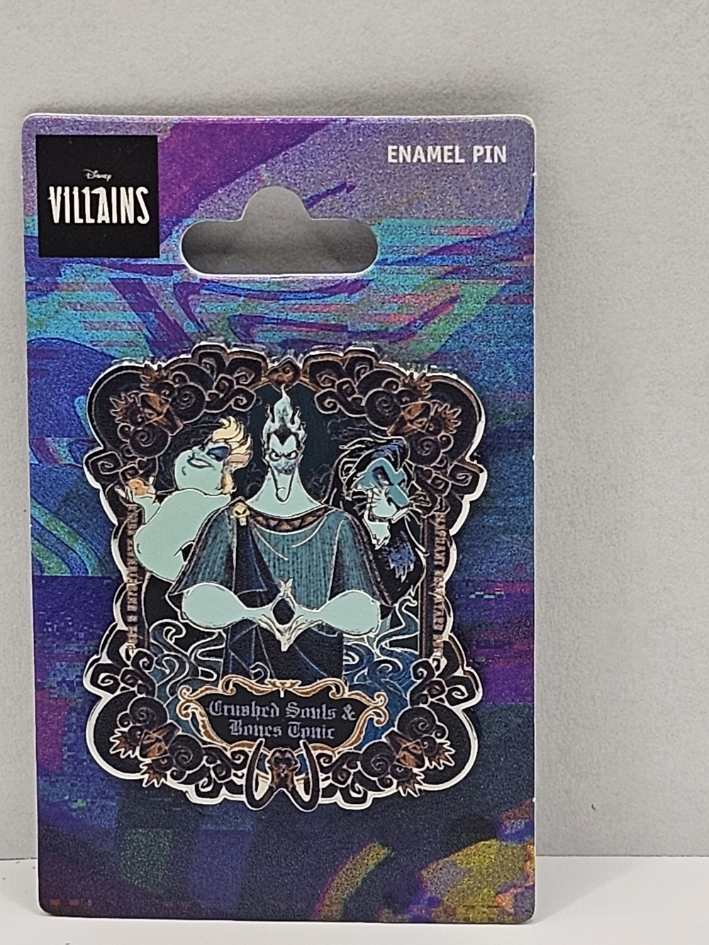 Disney Villains Pin, Boxed Lunch Exclusive  "Crushed Souls and Bones... "